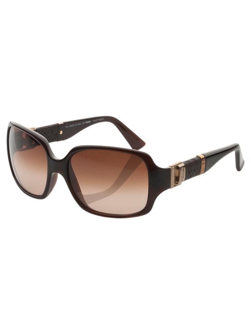 Fendi Brown Braided Quilt Sunglasses
